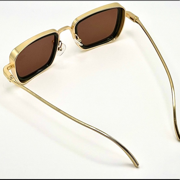 Unisex - Gold Steampunk Sunglasses - Fabulous & Chic - Picture 4 of 4